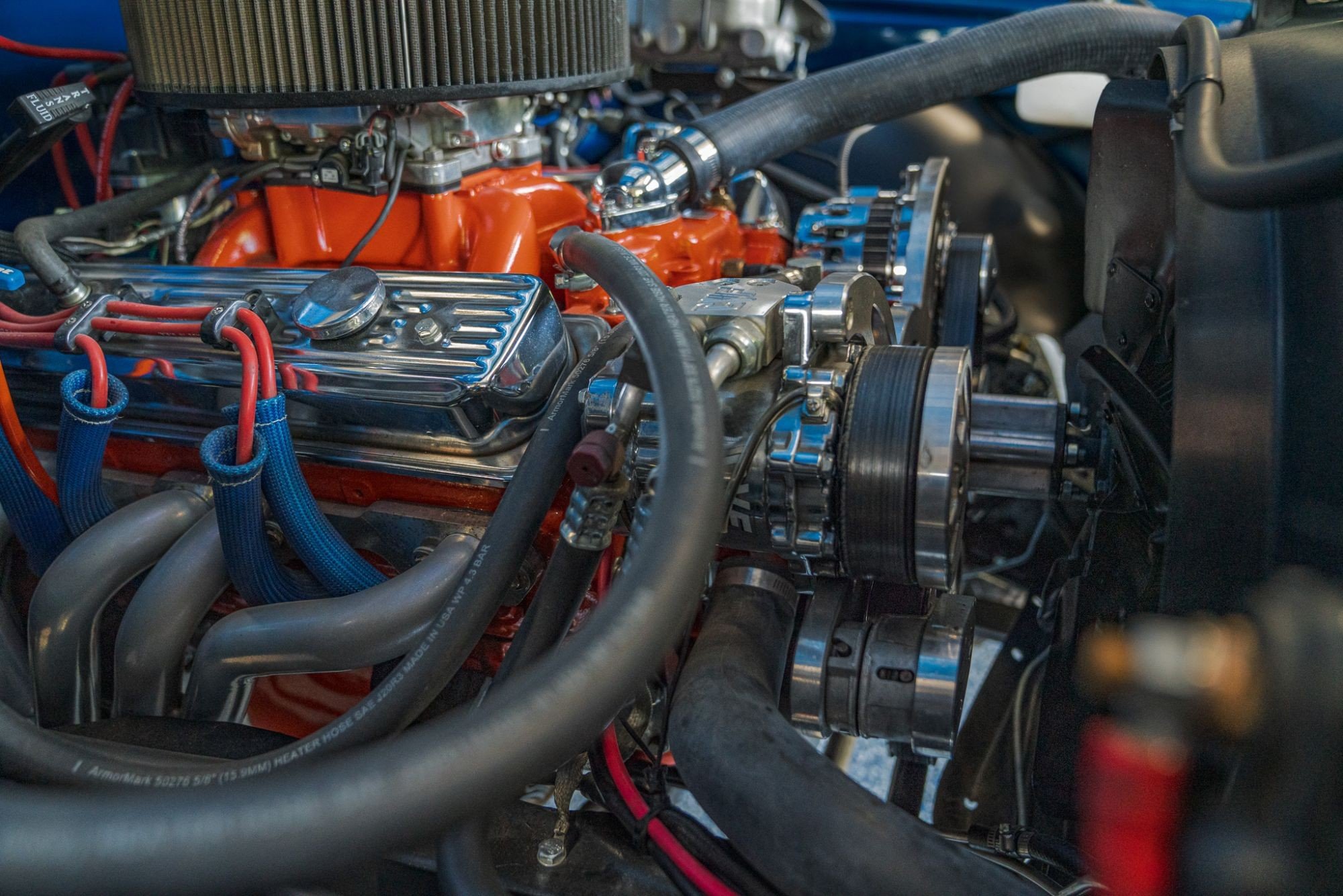 1972 Chevrolet Blazer CST in Blue, engine photo 4