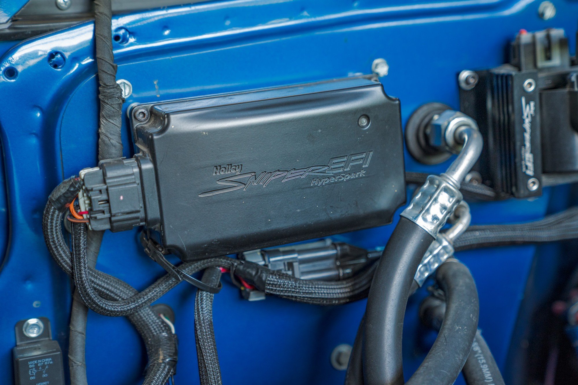 1972 Chevrolet Blazer CST in Blue, engine photo 7