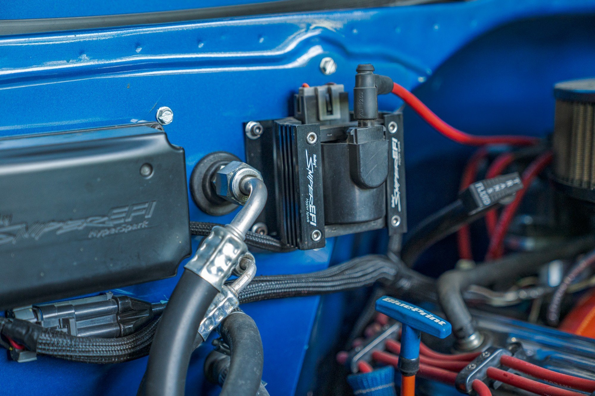 1972 Chevrolet Blazer CST in Blue, engine photo 8