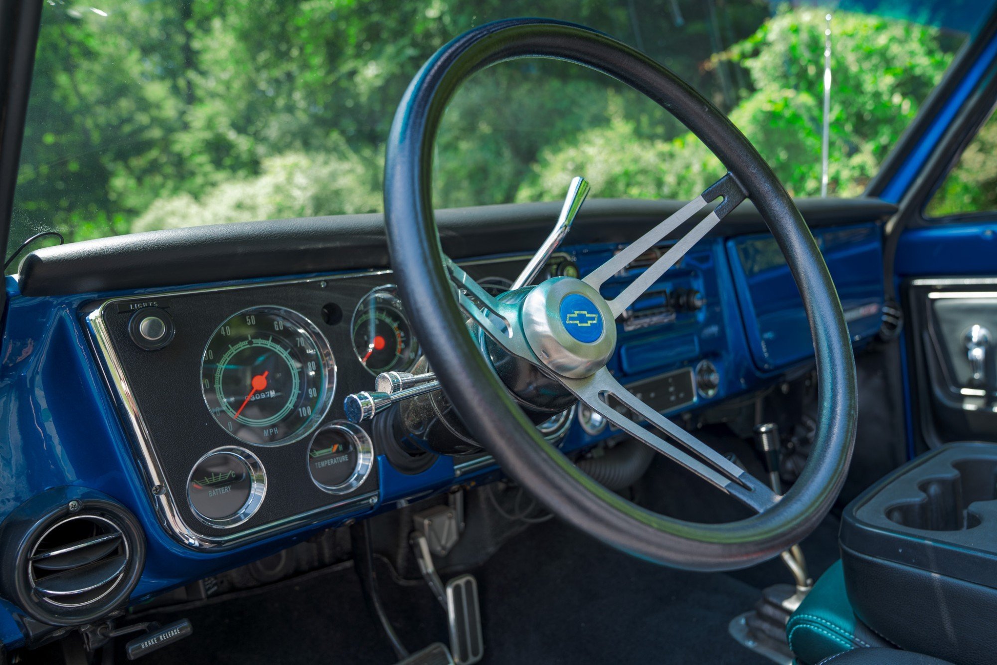 1972 Chevrolet Blazer CST in Blue, interior photo 5