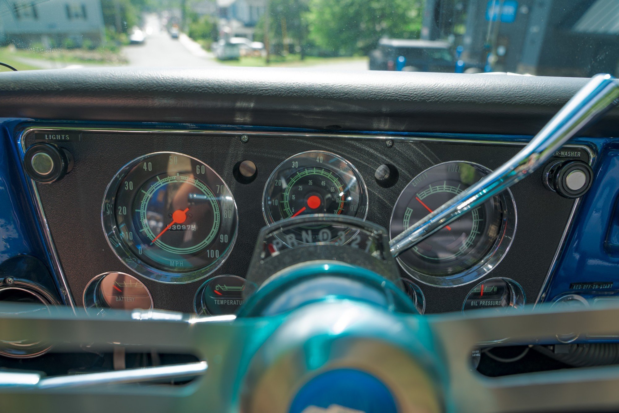 1972 Chevrolet Blazer CST in Blue, interior photo 6