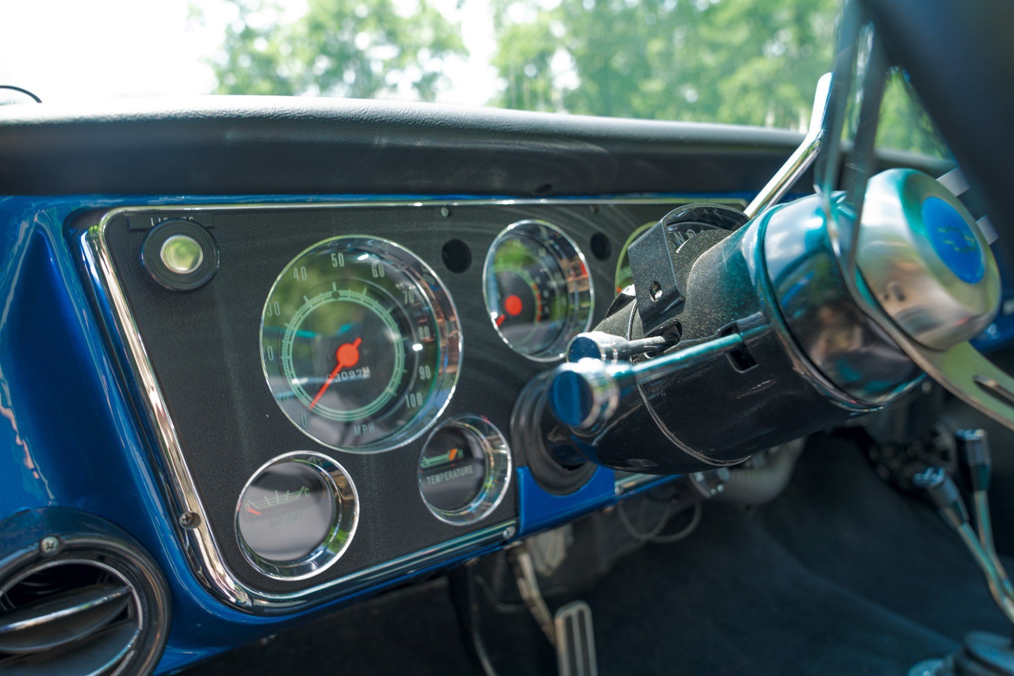 1972 Chevrolet Blazer CST in Blue, interior photo 7