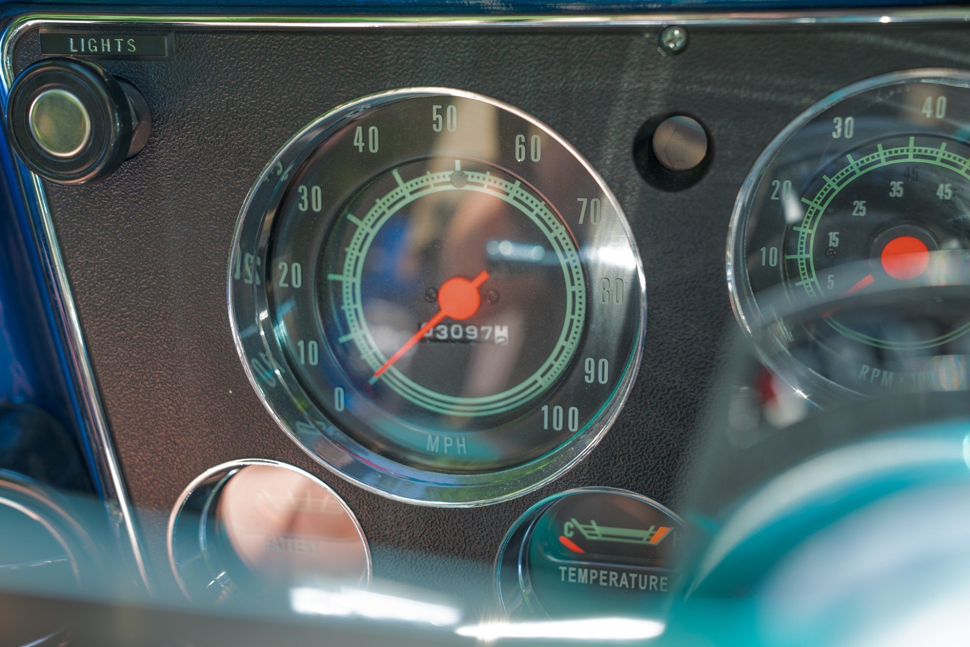 1972 Chevrolet Blazer CST in Blue, interior photo 8
