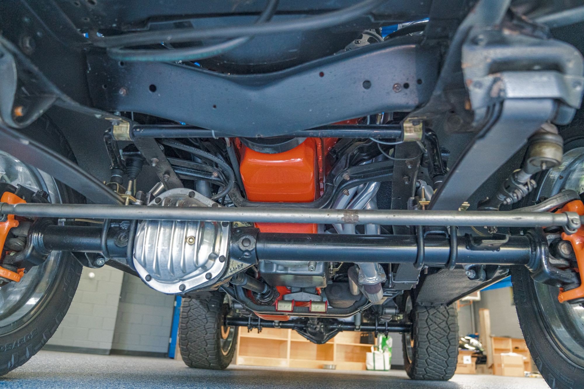 1972 Chevrolet Blazer CST in Blue, undercarriage cover photo