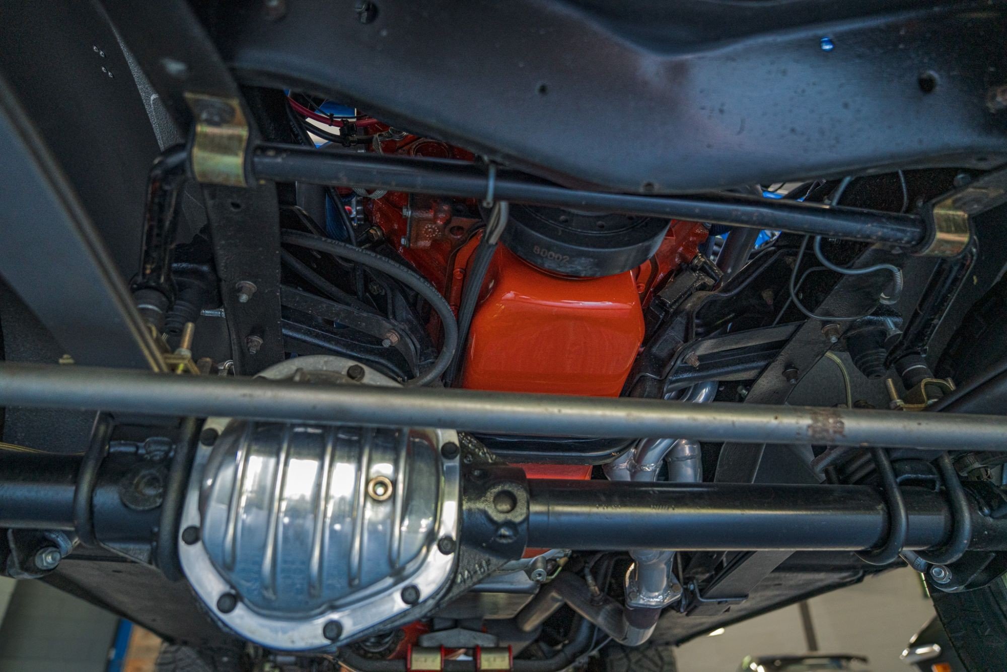 1972 Chevrolet Blazer CST in Blue, undercarriage photo 2