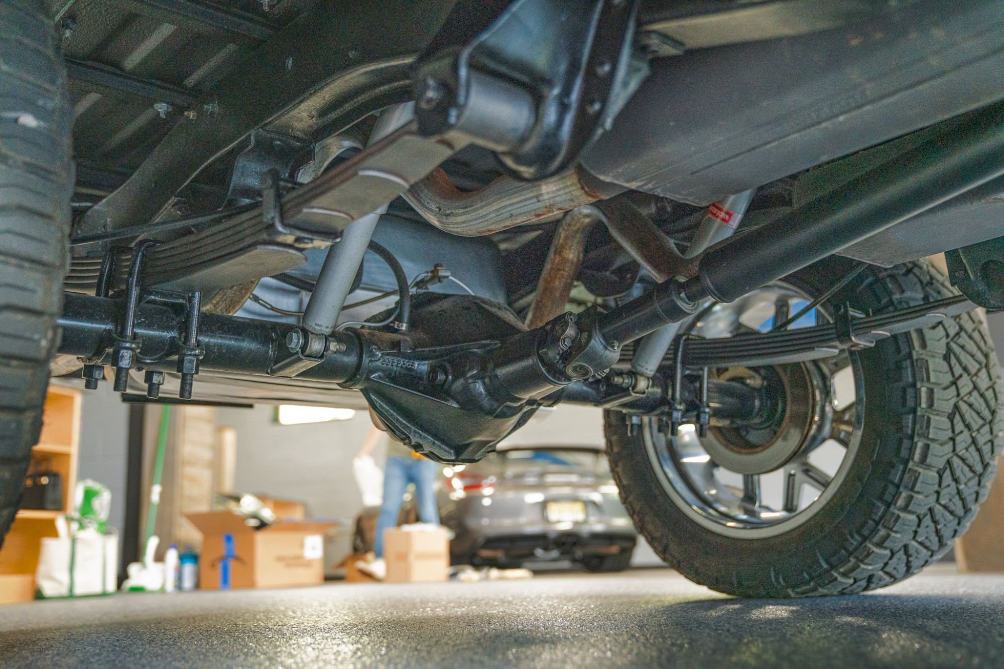 1972 Chevrolet Blazer CST in Blue, undercarriage photo 6
