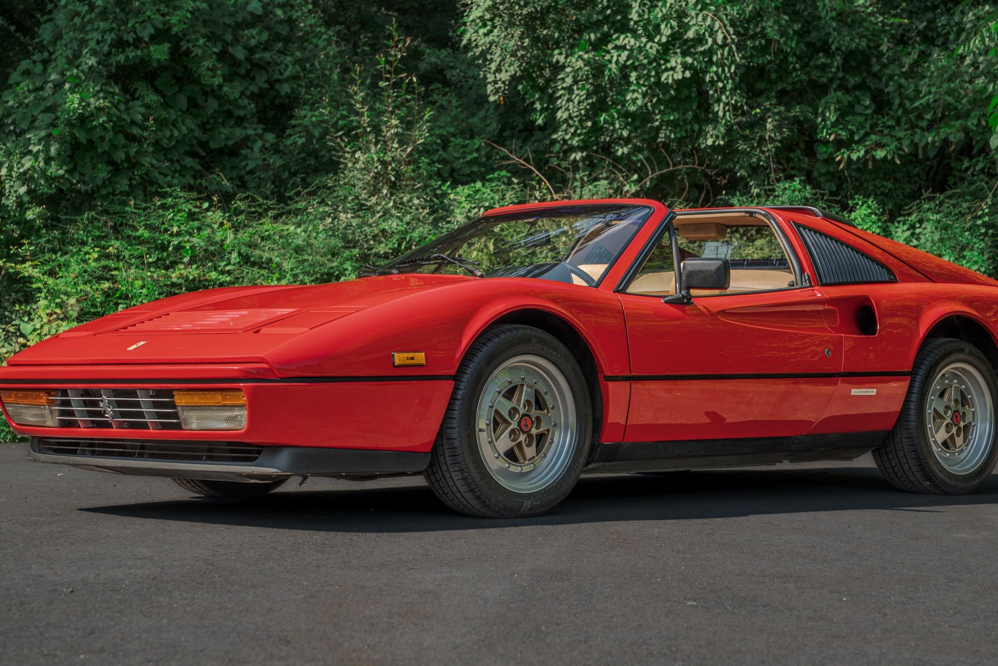 1986 Ferrari 328 GTS in Rosso Corsa, exterior photo 3