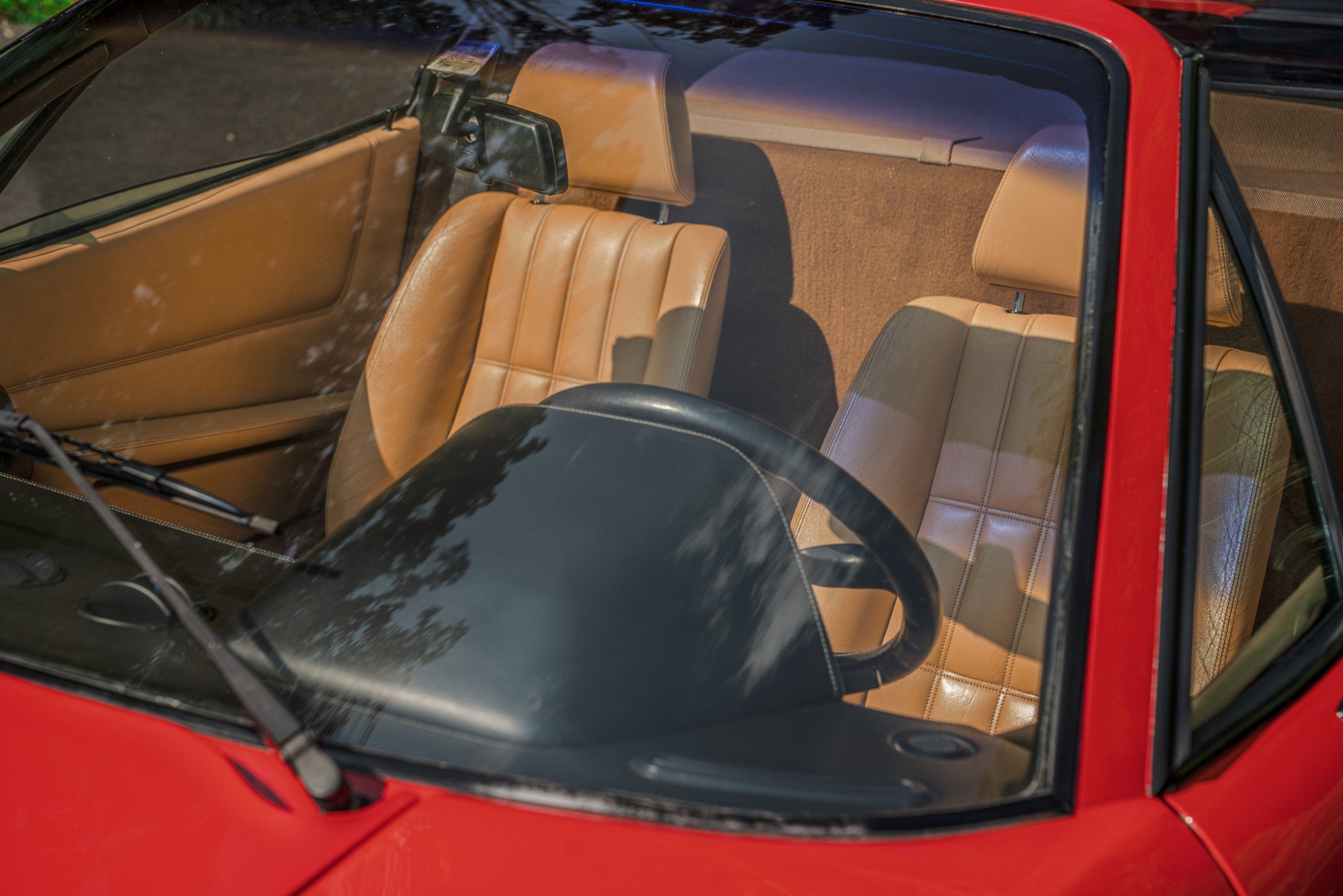 1986 Ferrari 328 GTS in Rosso Corsa, interior photo 5