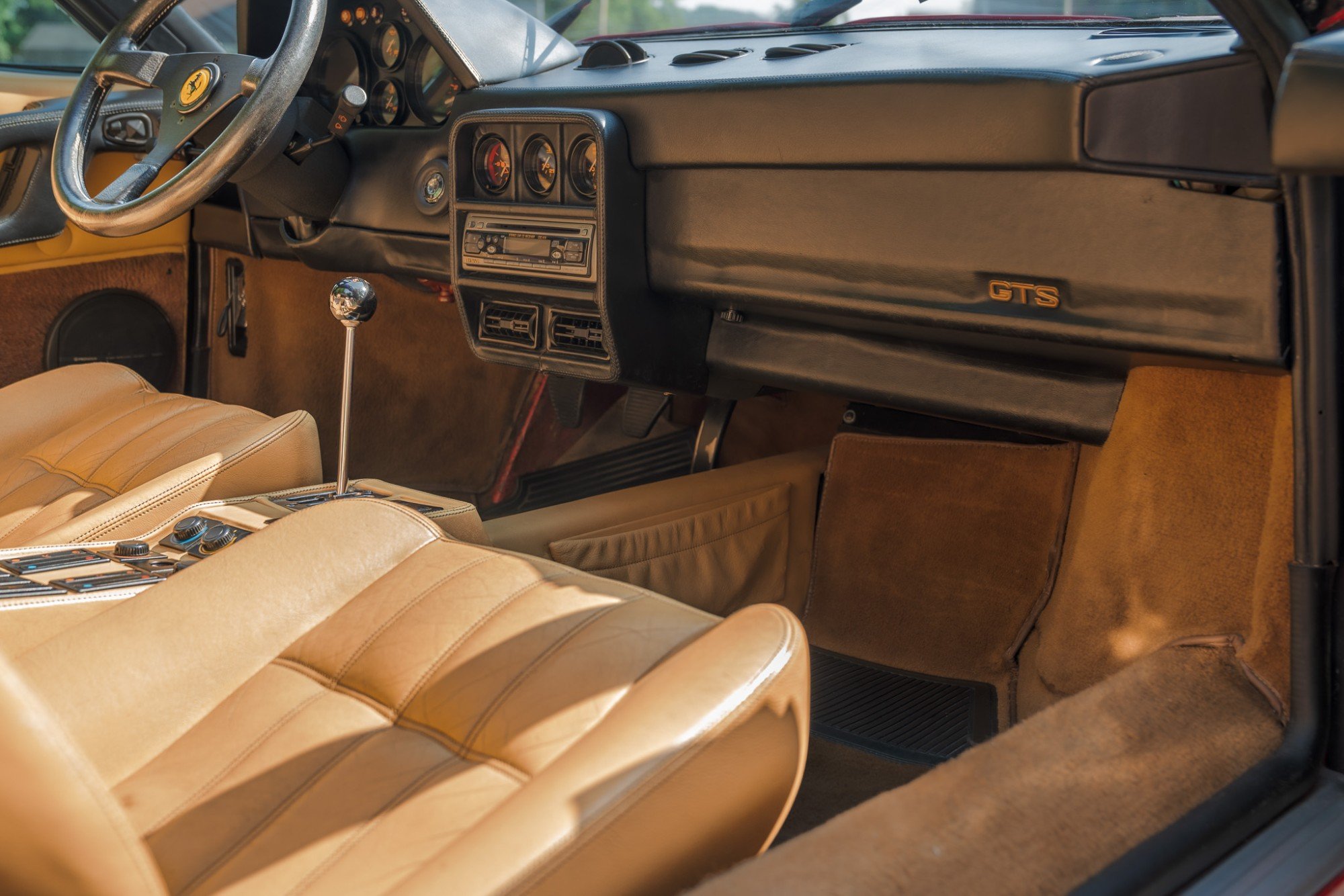 1986 Ferrari 328 GTS in Rosso Corsa, interior photo 6