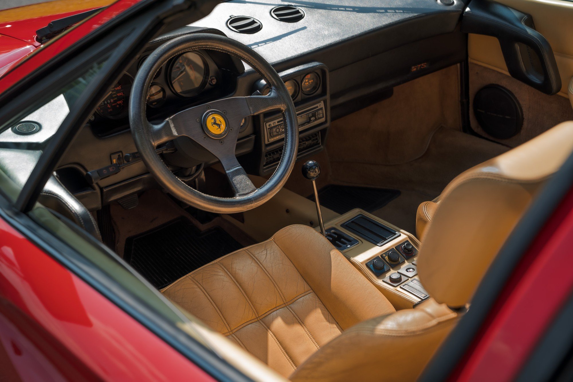 1986 Ferrari 328 GTS in Rosso Corsa, interior photo 8