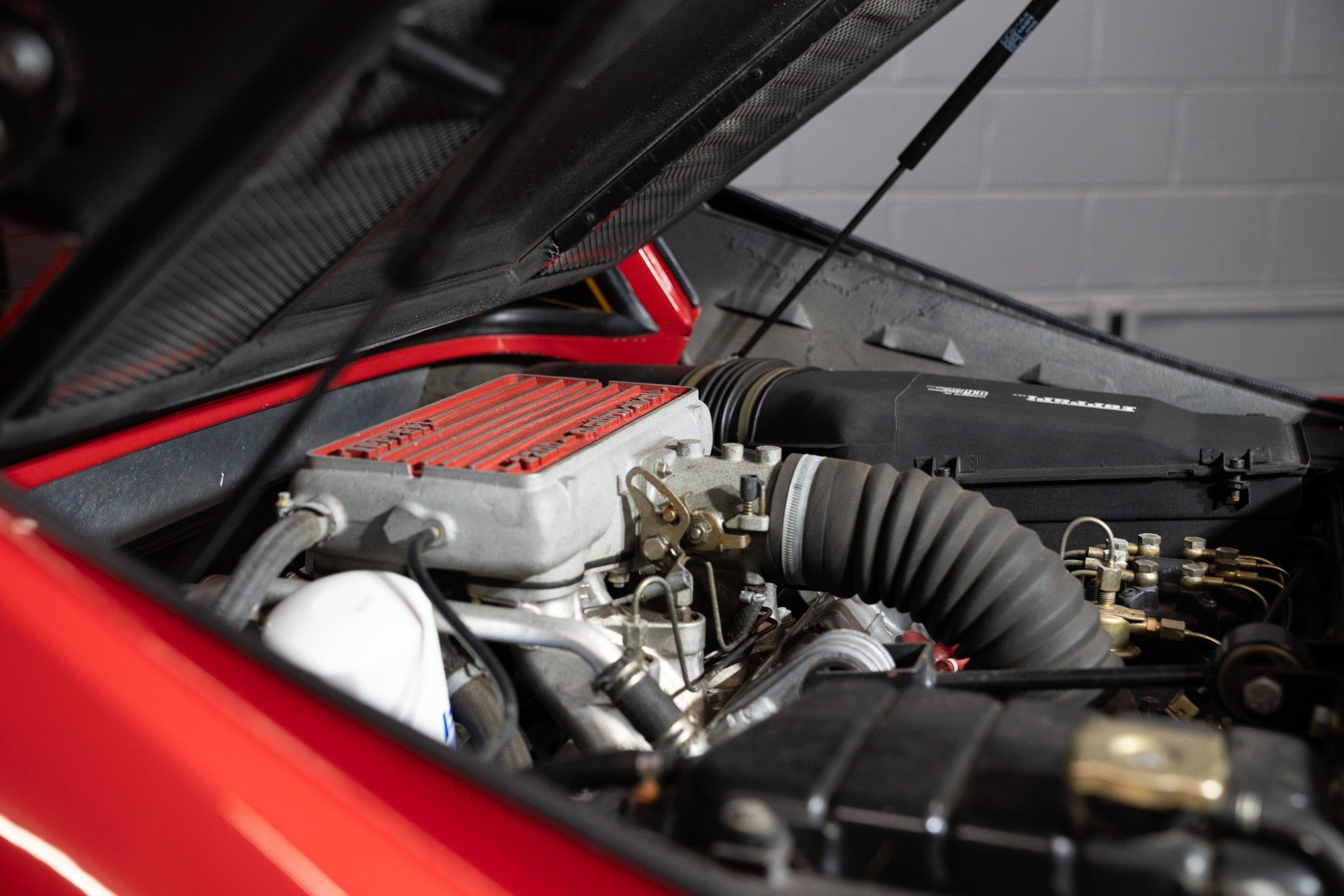 1986 Ferrari 328 GTS in Rosso Corsa, engine photo 1