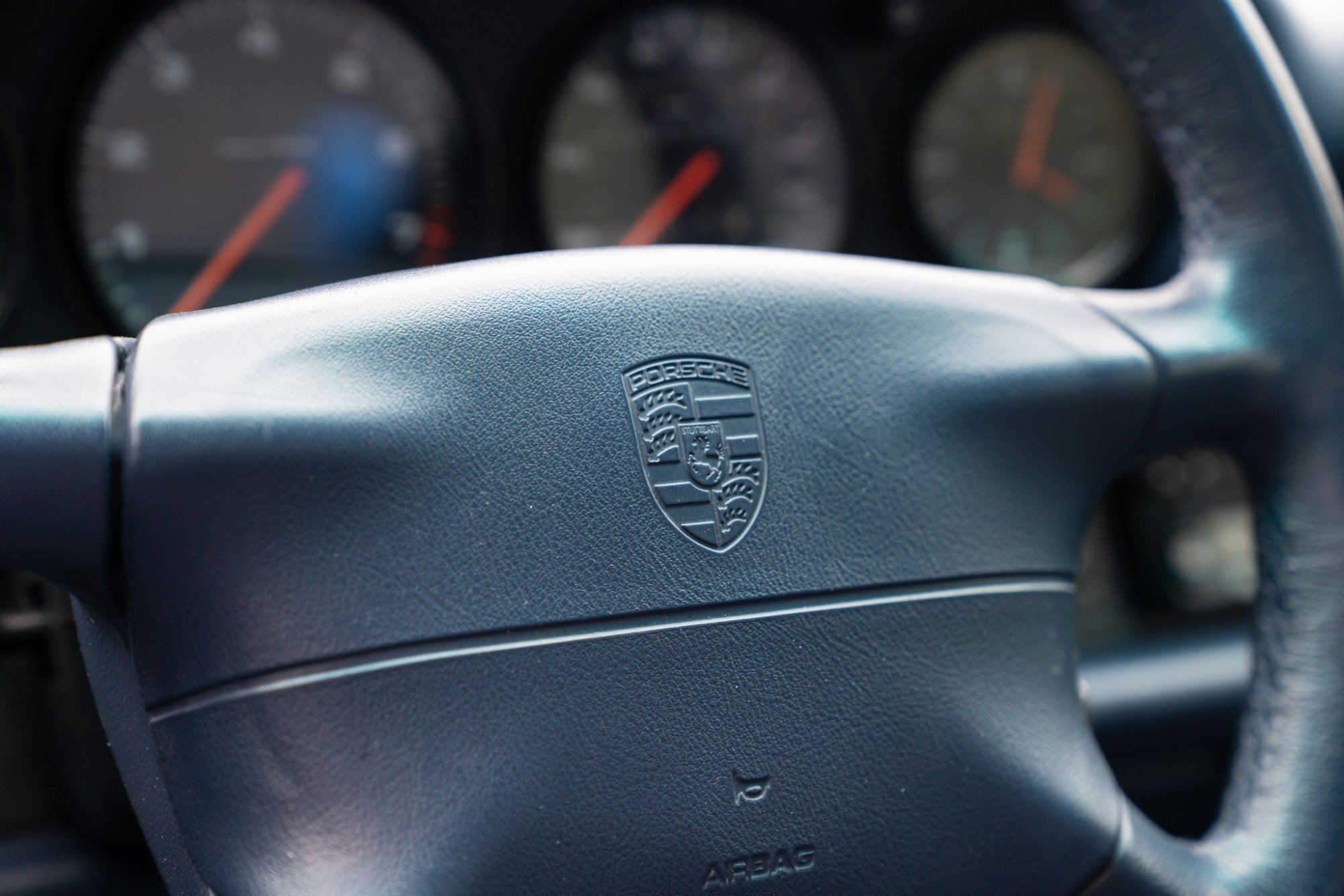 1997 Porsche 911 Carrera in Zenith Blue Metallic, interior photo 9