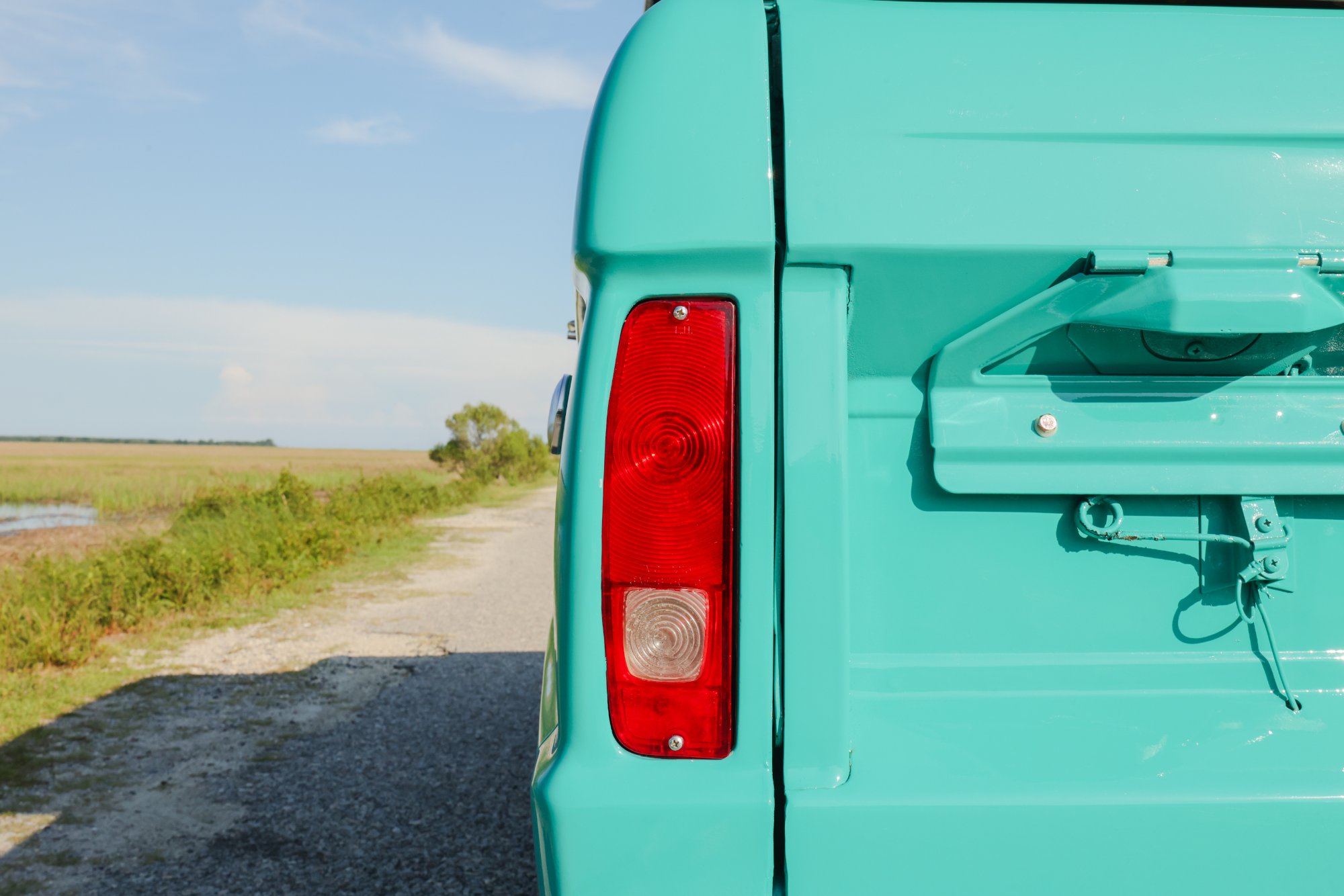 1967 Ford Bronco in Frost Turquoise Paint, exterior photo 18