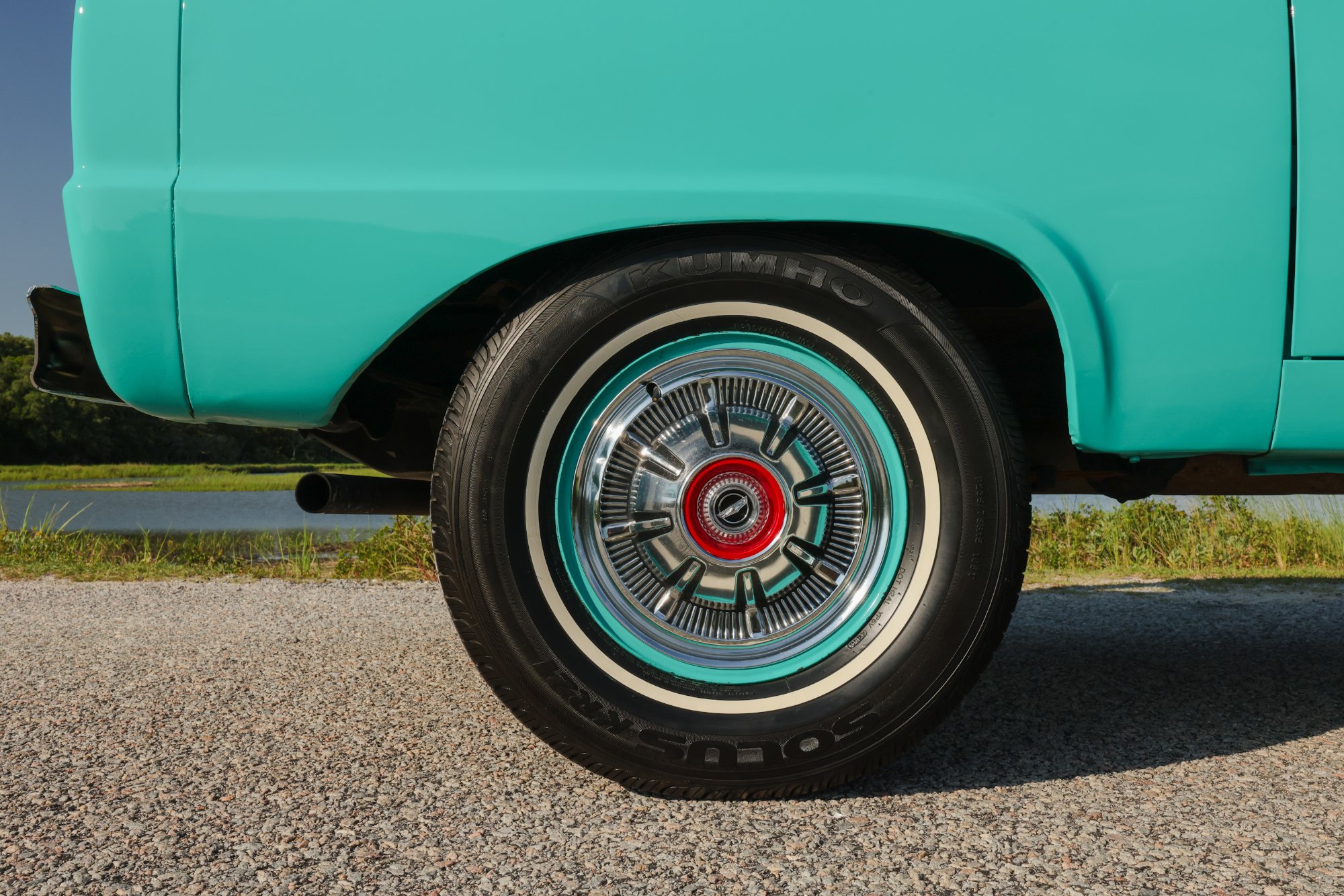 1967 Ford Bronco in Frost Turquoise Paint, exterior photo 3