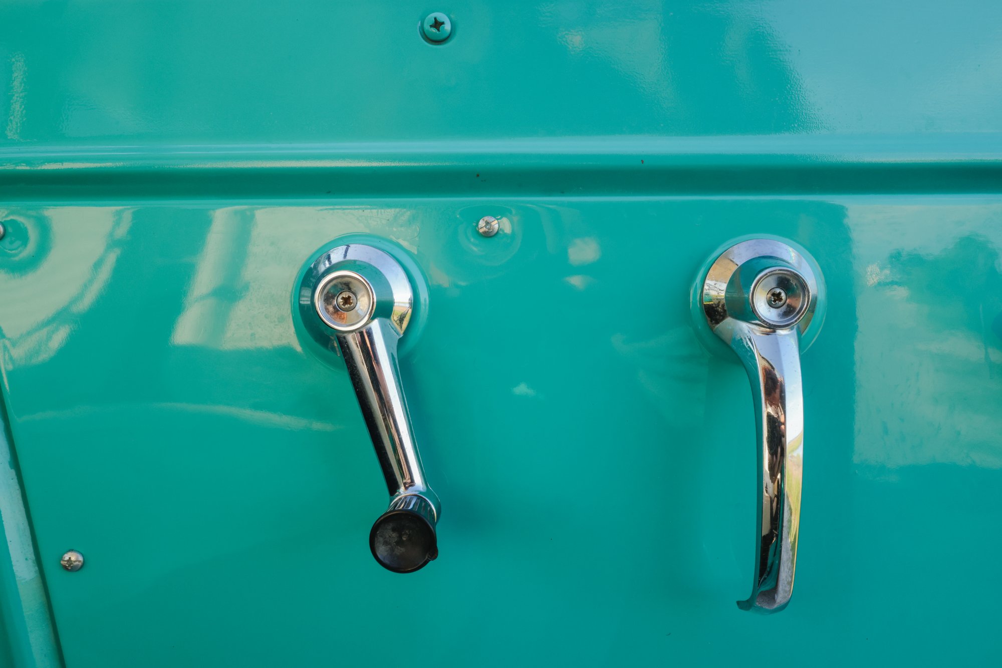 1967 Ford Bronco in Frost Turquoise Paint, interior photo 13