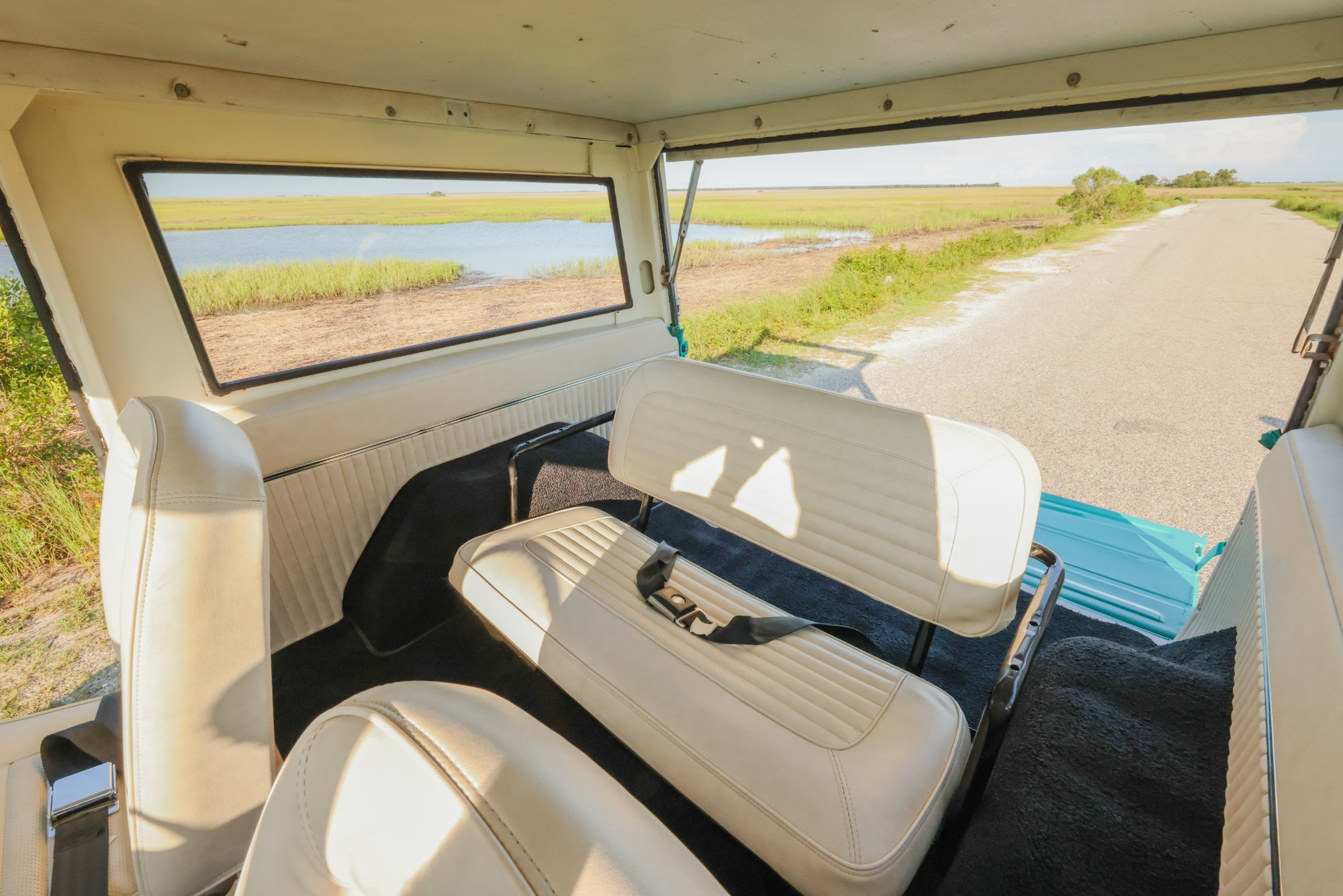 1967 Ford Bronco in Frost Turquoise Paint, interior photo 30