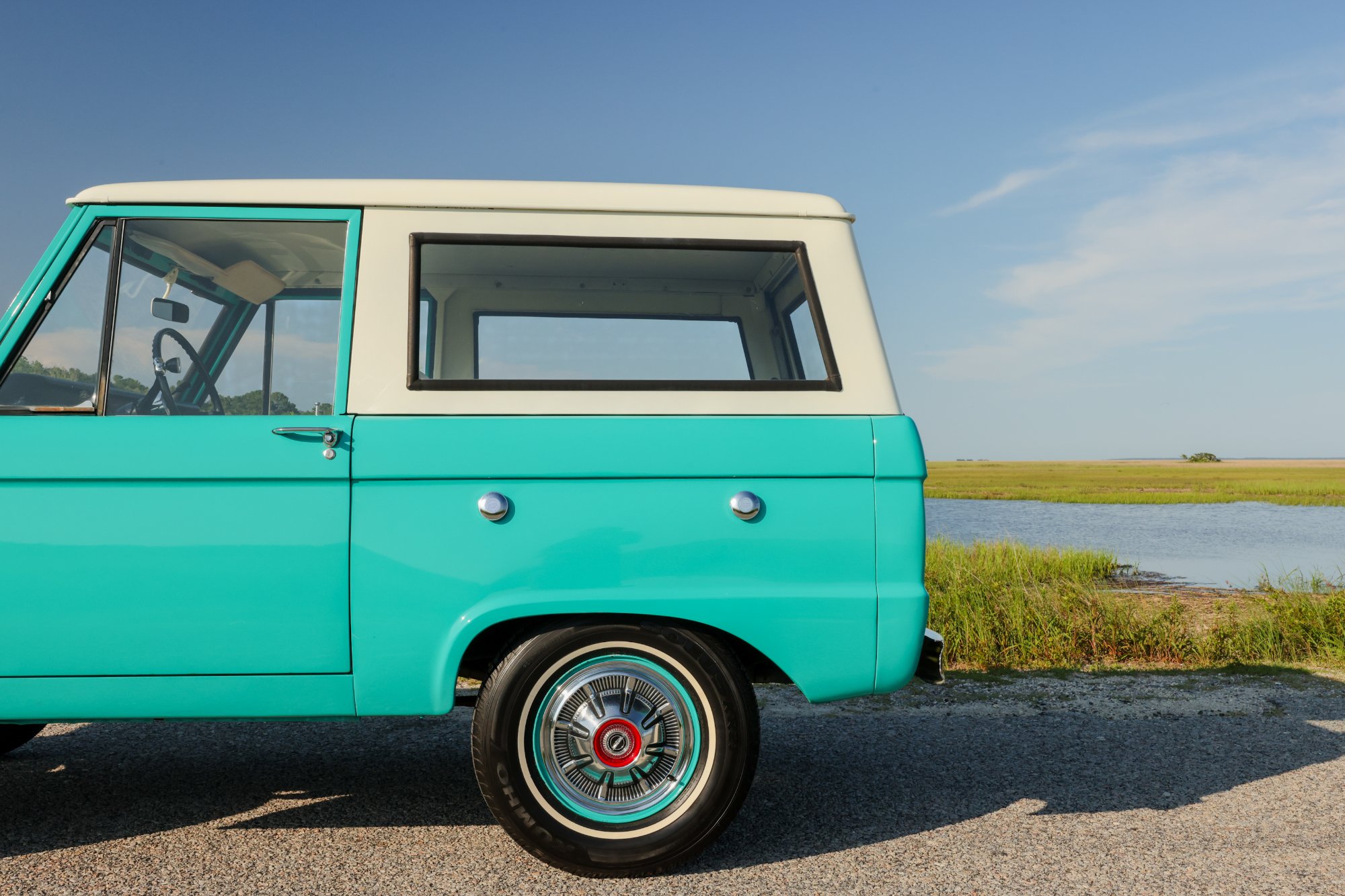 1967 Ford Bronco in Frost Turquoise Paint, exterior photo 36