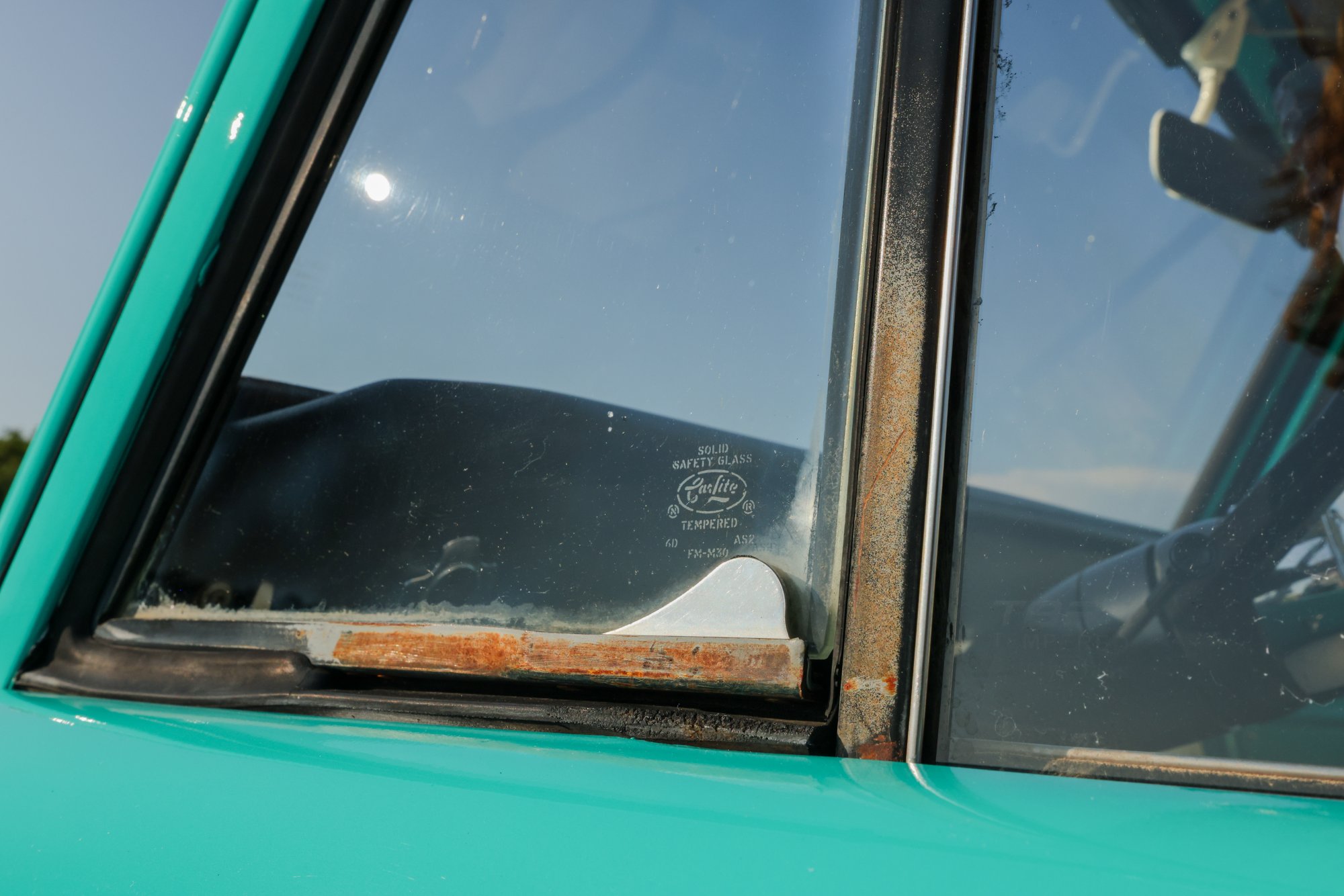 1967 Ford Bronco in Frost Turquoise Paint, exterior photo 50