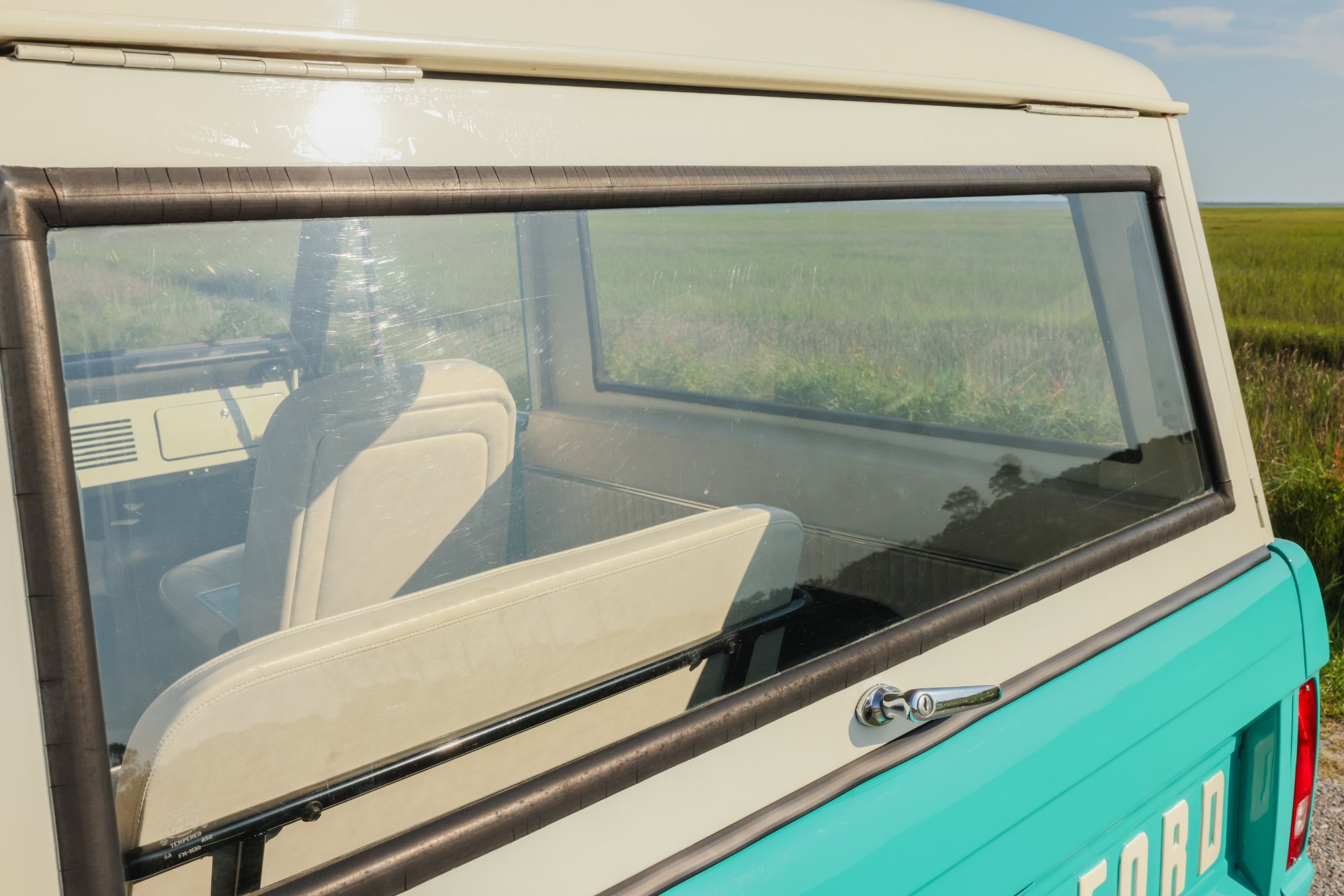 1967 Ford Bronco in Frost Turquoise Paint, exterior photo 19