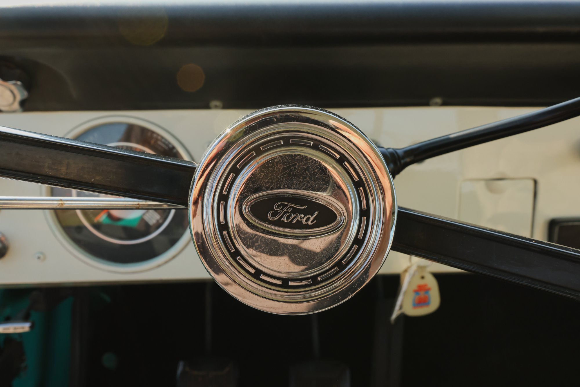 1967 Ford Bronco in Frost Turquoise Paint, interior photo 9