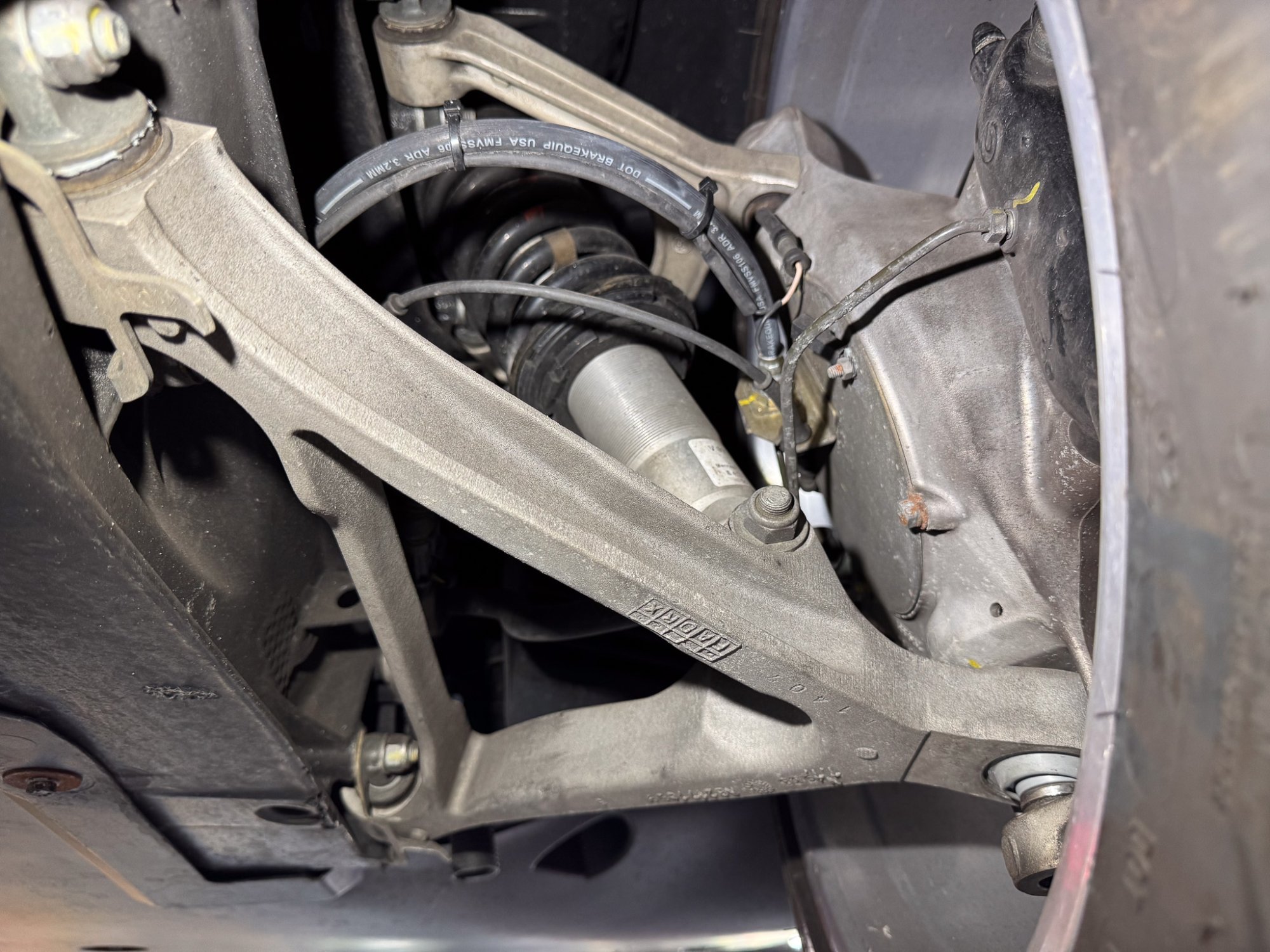 2000 Ferrari 360 Modena/Modena F1 in Grigio Titanio, undercarriage photo 5
